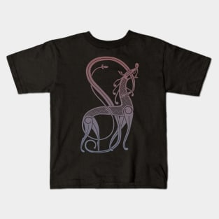 Old Norse Lion and Serpent Urnes Kids T-Shirt